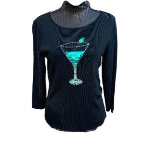 SWEATERWORKS scoop neck Martini shirt